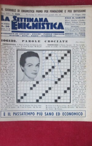 SETTIMANA ENIGMISTICA  1525 1961  [H064]1