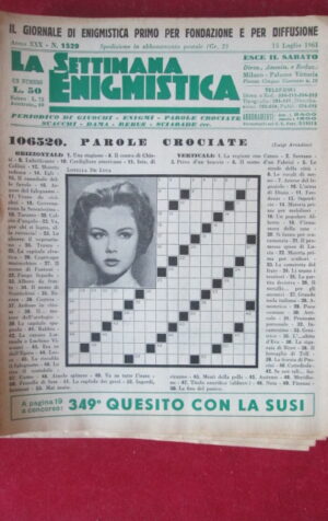 SETTIMANA ENIGMISTICA  1529 1961  [H064]1