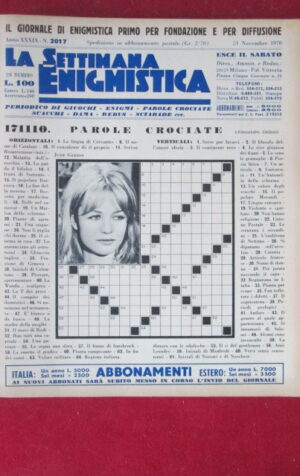 SETTIMANA ENIGMISTICA  2017 1970  [H064]2