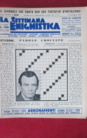 SETTIMANA ENIGMISTICA  2020 1970  [H064]2