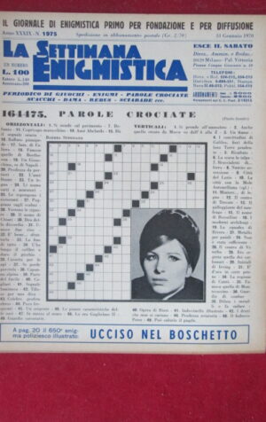 SETTIMANA ENIGMISTICA  1975 1970 BARBRA STREISAND [H064]2