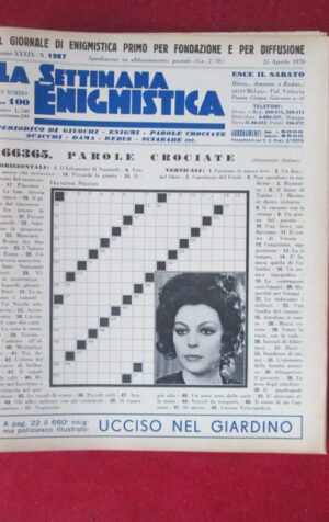 SETTIMANA ENIGMISTICA  1987 1970 FRANCOISE PREVOST [H064]2
