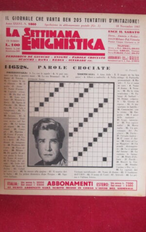 SETTIMANA ENIGMISTICA  1860 1967  [H057]1