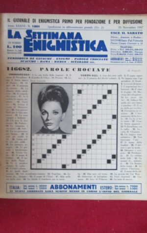 SETTIMANA ENIGMISTICA  1861 1967 JOAN COLLINS [H057]1