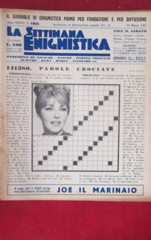 SETTIMANA ENIGMISTICA  1825 1967  [H057]1