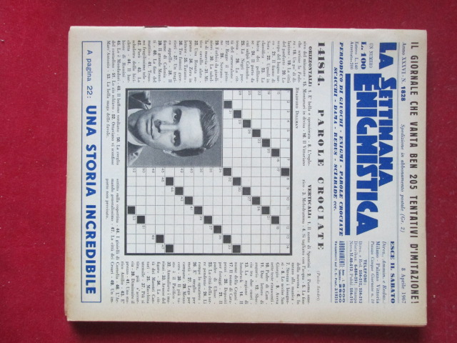 SETTIMANA ENIGMISTICA  1828 1967  [H057]1