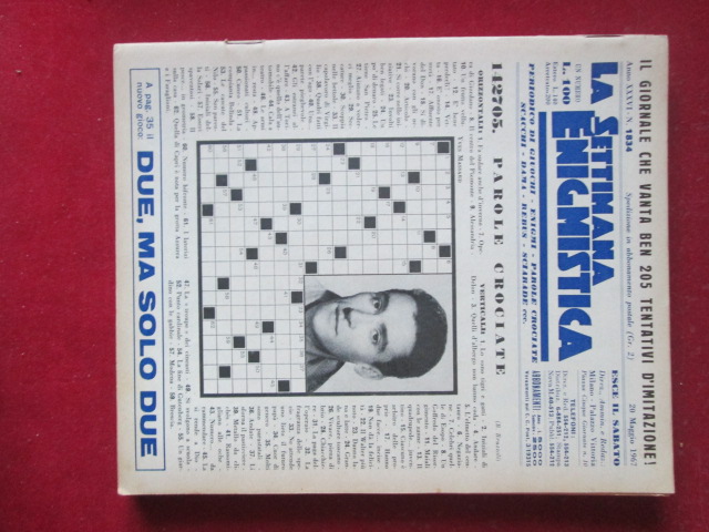 SETTIMANA ENIGMISTICA  1834 1967  [H057]1