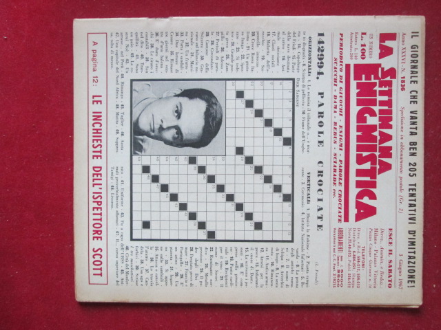 SETTIMANA ENIGMISTICA  1836 1967  [H057]1