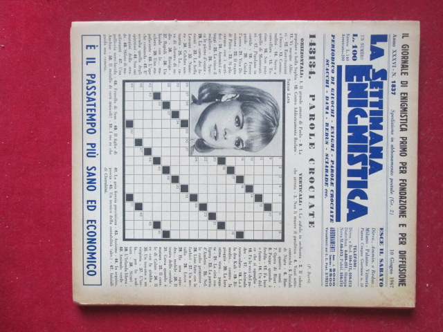 SETTIMANA ENIGMISTICA  1837 1967  [H057]2
