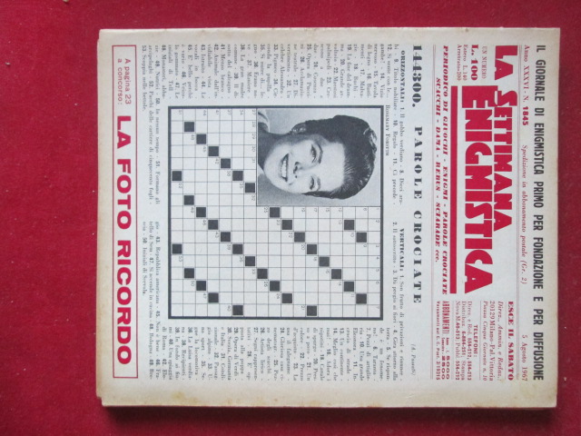 SETTIMANA ENIGMISTICA  1845 1967  [H057]1