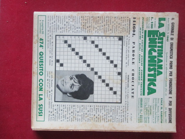 SETTIMANA ENIGMISTICA  1847 1967  [H057]1