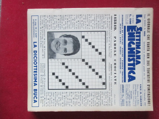 SETTIMANA ENIGMISTICA  1852 1967  [H057]1