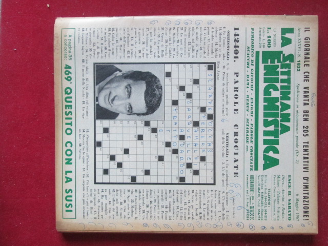 SETTIMANA ENIGMISTICA  1832 1967  [H057]1