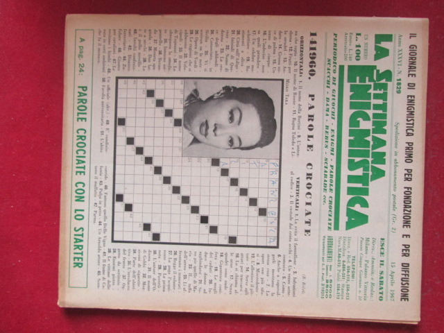 SETTIMANA ENIGMISTICA  1829 1967  [H057]2