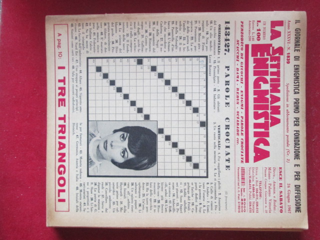 SETTIMANA ENIGMISTICA  1839 1967  [H057]1