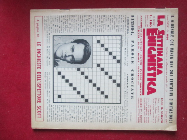 SETTIMANA ENIGMISTICA  1836 1967  [H057]2