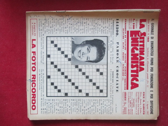 SETTIMANA ENIGMISTICA  1845 1967  [H057]3