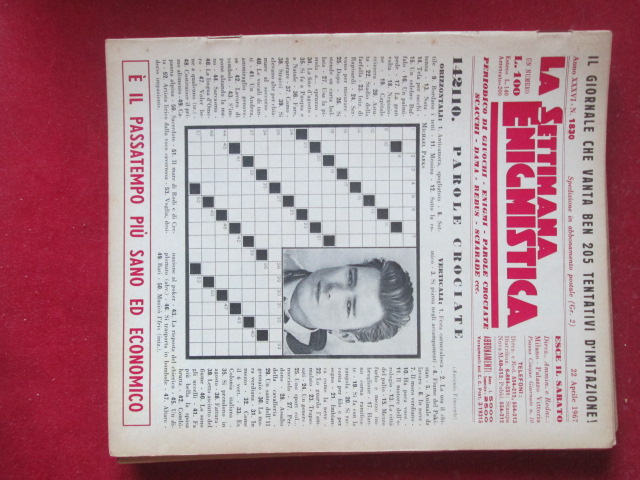 SETTIMANA ENIGMISTICA  1830 1967  [H057]1