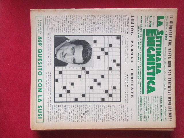 SETTIMANA ENIGMISTICA  1832 1967  [H057]2