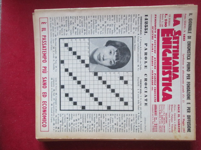 SETTIMANA ENIGMISTICA  1833 1967  [H057]2