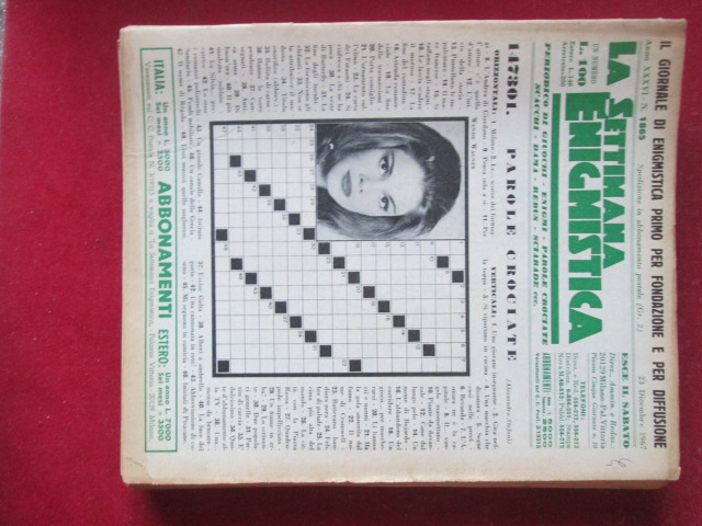 SETTIMANA ENIGMISTICA  1865 1967  [H057]2