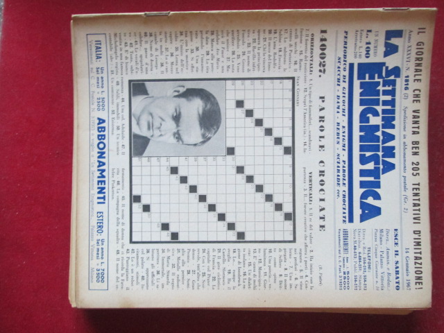 SETTIMANA ENIGMISTICA  1816 1967  [H057]1
