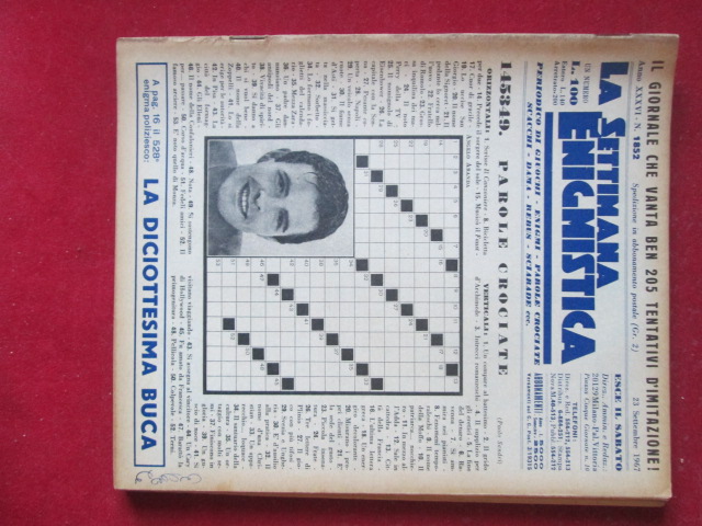 SETTIMANA ENIGMISTICA  1852 1967  [H057]3