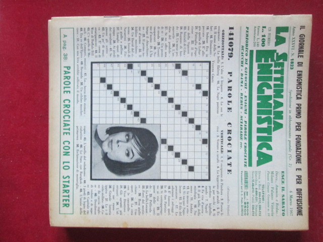 SETTIMANA ENIGMISTICA  1823 1967  [H057]1