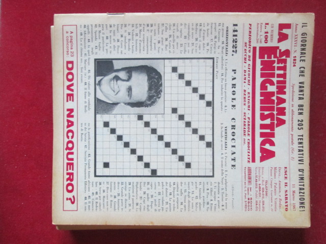 SETTIMANA ENIGMISTICA  1824 1967  [H057]2