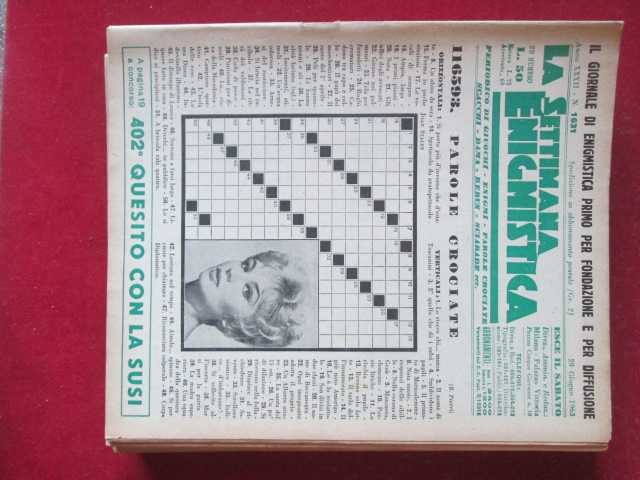 SETTIMANA ENIGMISTICA  1631 1963  [H057]1
