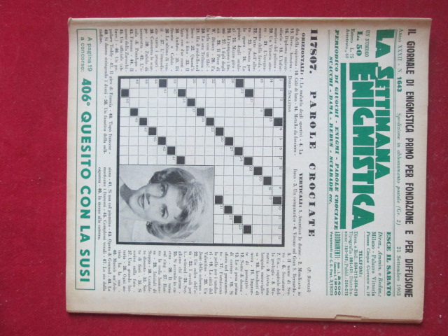 SETTIMANA ENIGMISTICA  1643 1963  [H057]1