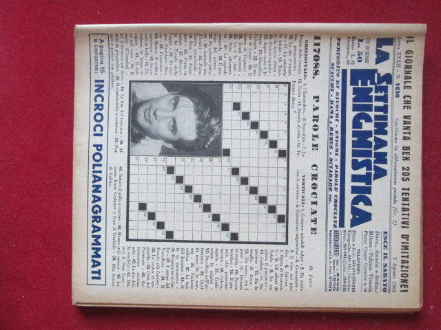 SETTIMANA ENIGMISTICA  1636 1963  [H057]1
