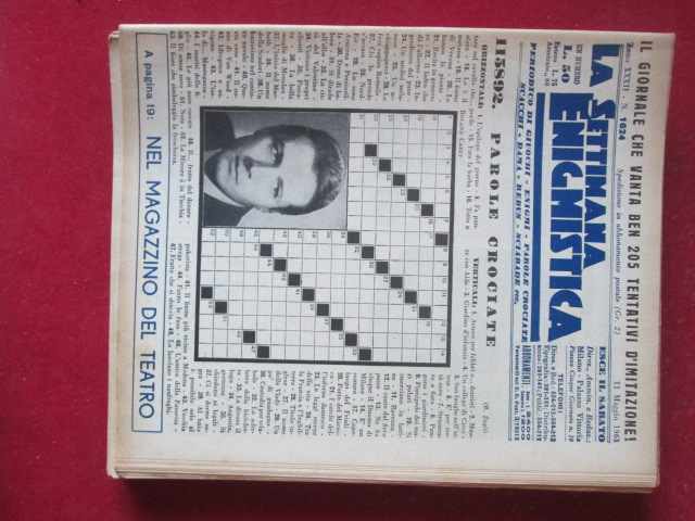 SETTIMANA ENIGMISTICA  1624 1963  [H057]1
