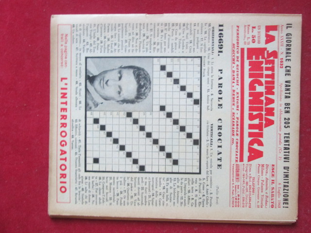SETTIMANA ENIGMISTICA  1632 1963  [H057]1
