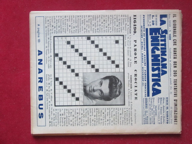 SETTIMANA ENIGMISTICA  1630 1963  [H057]1