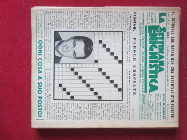 SETTIMANA ENIGMISTICA  1616 1963  [H057]1