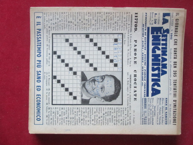 SETTIMANA ENIGMISTICA  1642 1963  [H057]1