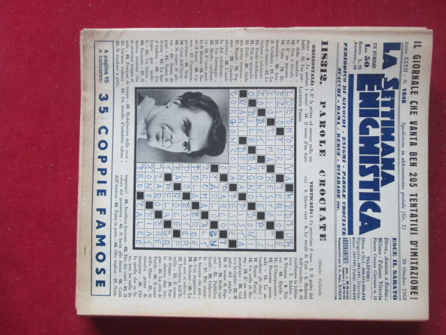 SETTIMANA ENIGMISTICA  1648 1963  [H057]1