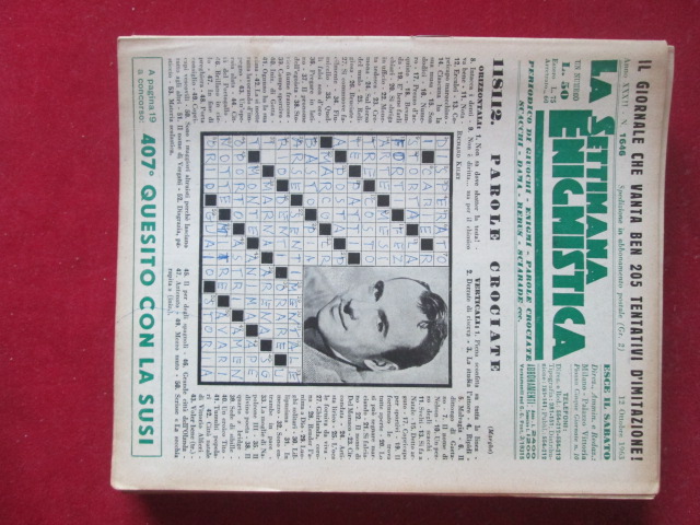 SETTIMANA ENIGMISTICA  1646 1963  [H057]1