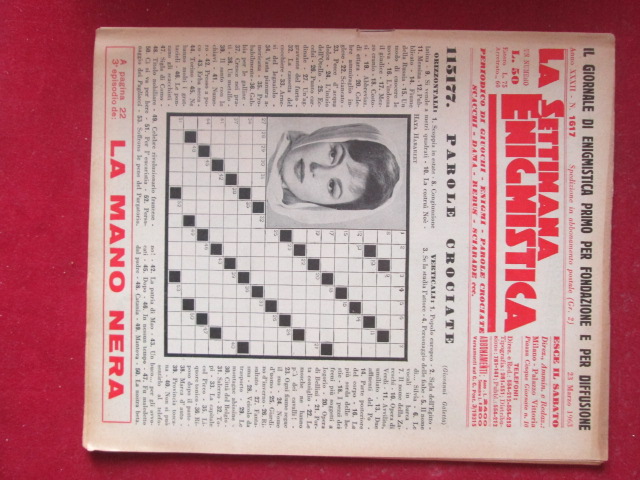 SETTIMANA ENIGMISTICA  1617 1963  [H057]1