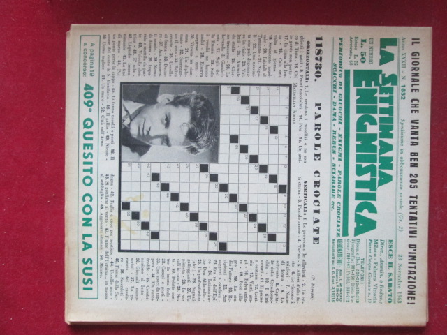 SETTIMANA ENIGMISTICA  1652 1963  [H057]1