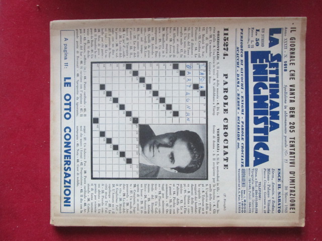 SETTIMANA ENIGMISTICA  1618 1963  [H057]1
