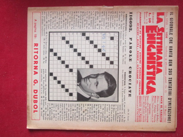 SETTIMANA ENIGMISTICA  1626 1963  [H057]1
