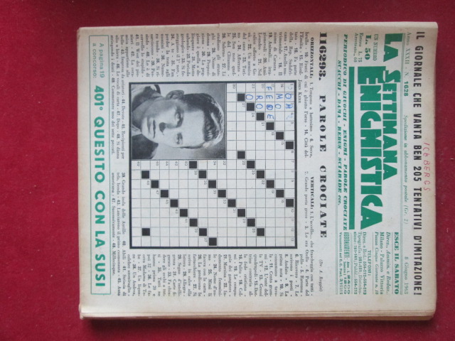 SETTIMANA ENIGMISTICA  1628 1963  [H057]1