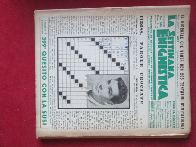SETTIMANA ENIGMISTICA  1622 1963  [H057]1