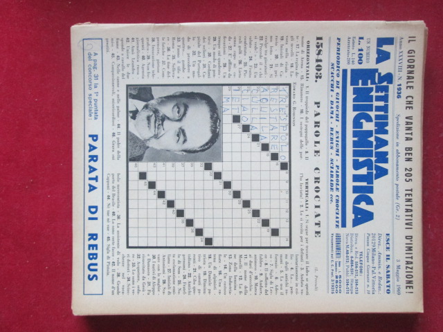 SETTIMANA ENIGMISTICA  1936 1969  [H057]1