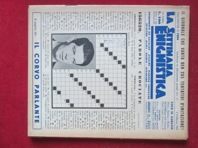 SETTIMANA ENIGMISTICA  1924 1969  [H057]1