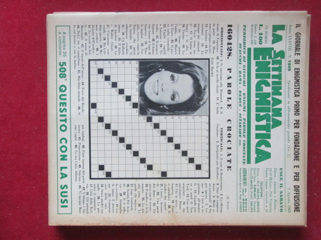 SETTIMANA ENIGMISTICA  1949 1969  [H057]1