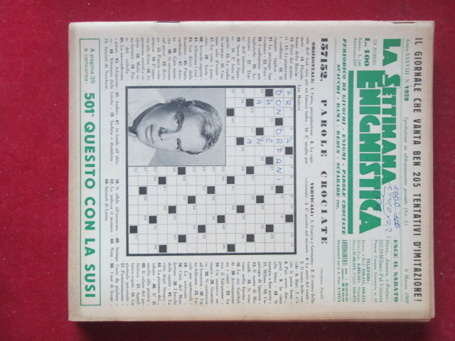 SETTIMANA ENIGMISTICA  1928 1969  [H057]1