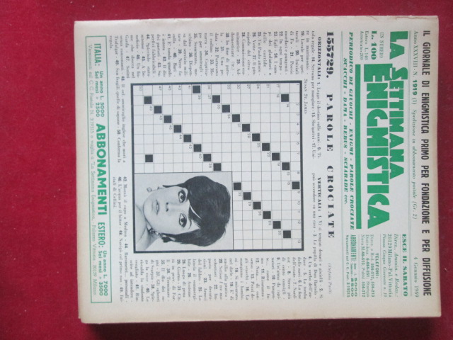 SETTIMANA ENIGMISTICA  1919 1969  [H057]1